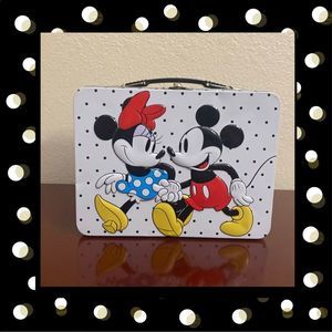 ❤️🖤 Disney Mickey & Minnie Tin Lunch Tote!!